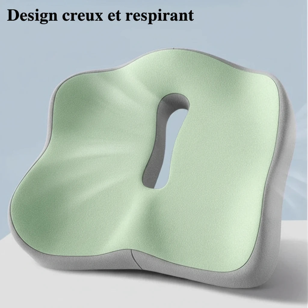Coussin de Siège en Mousse à Mémoire de Forme - Support Ergonomique 3D