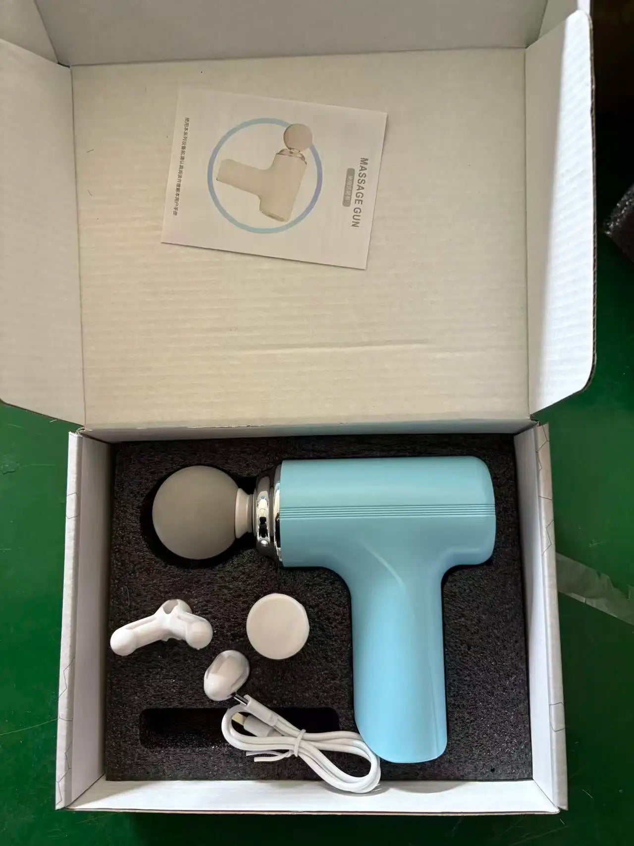 Pistolet de massage percussion - emballage