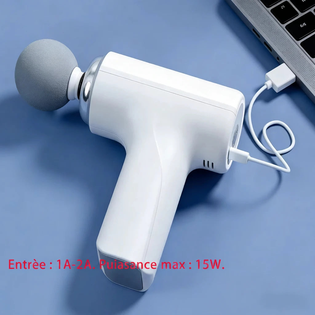 Pistolet de massage percussion - vue détaillée