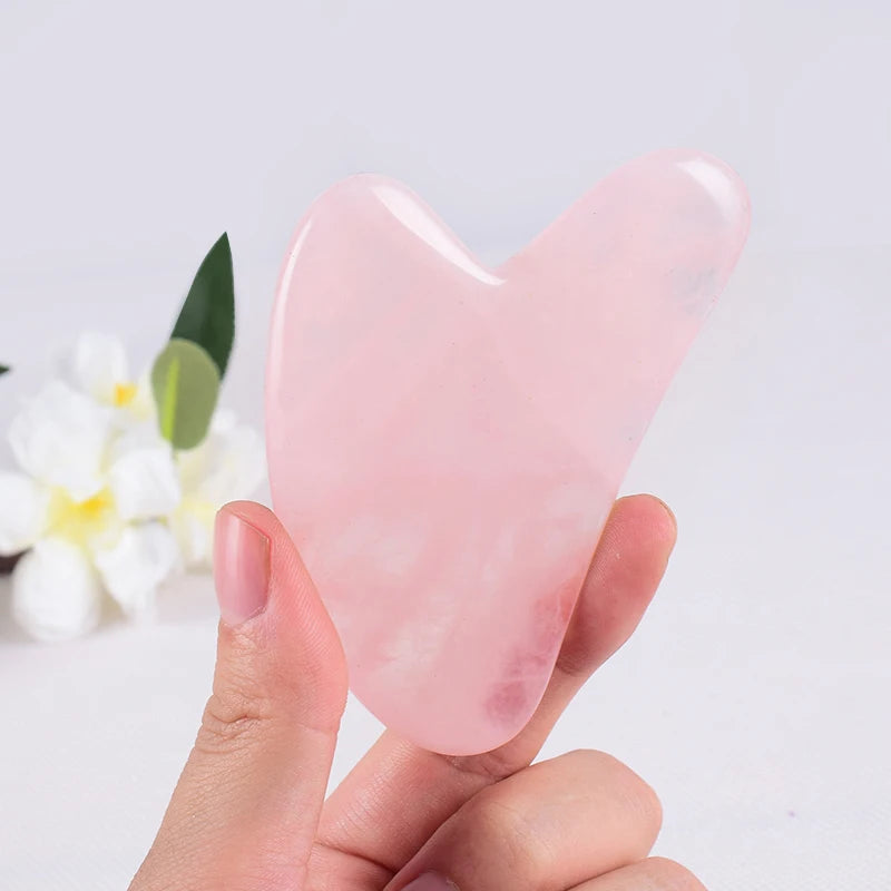 Gua Sha en Pierre Naturelle - Outil de Soin du Visage