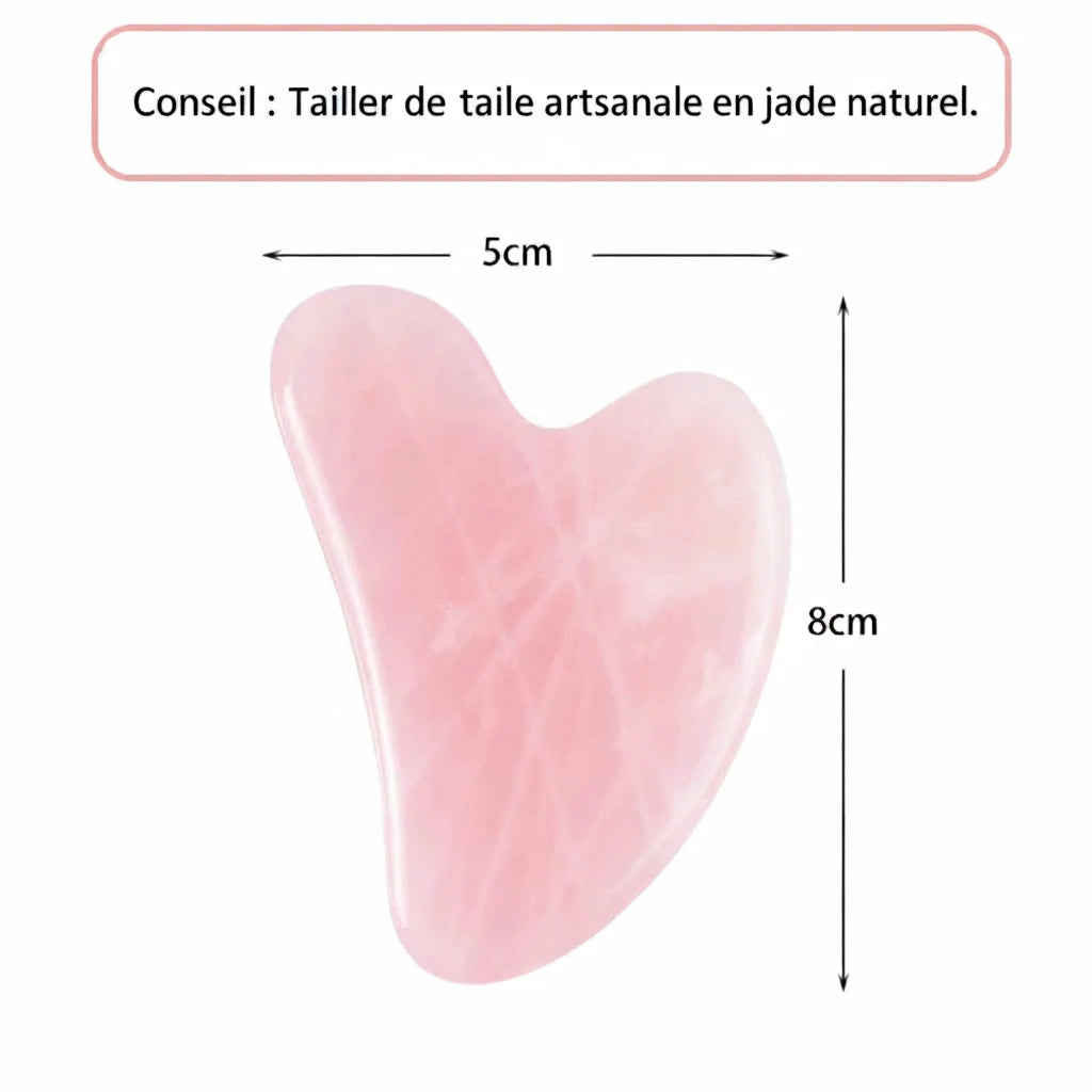 Gua Sha en Pierre Naturelle - Outil de Soin du Visage