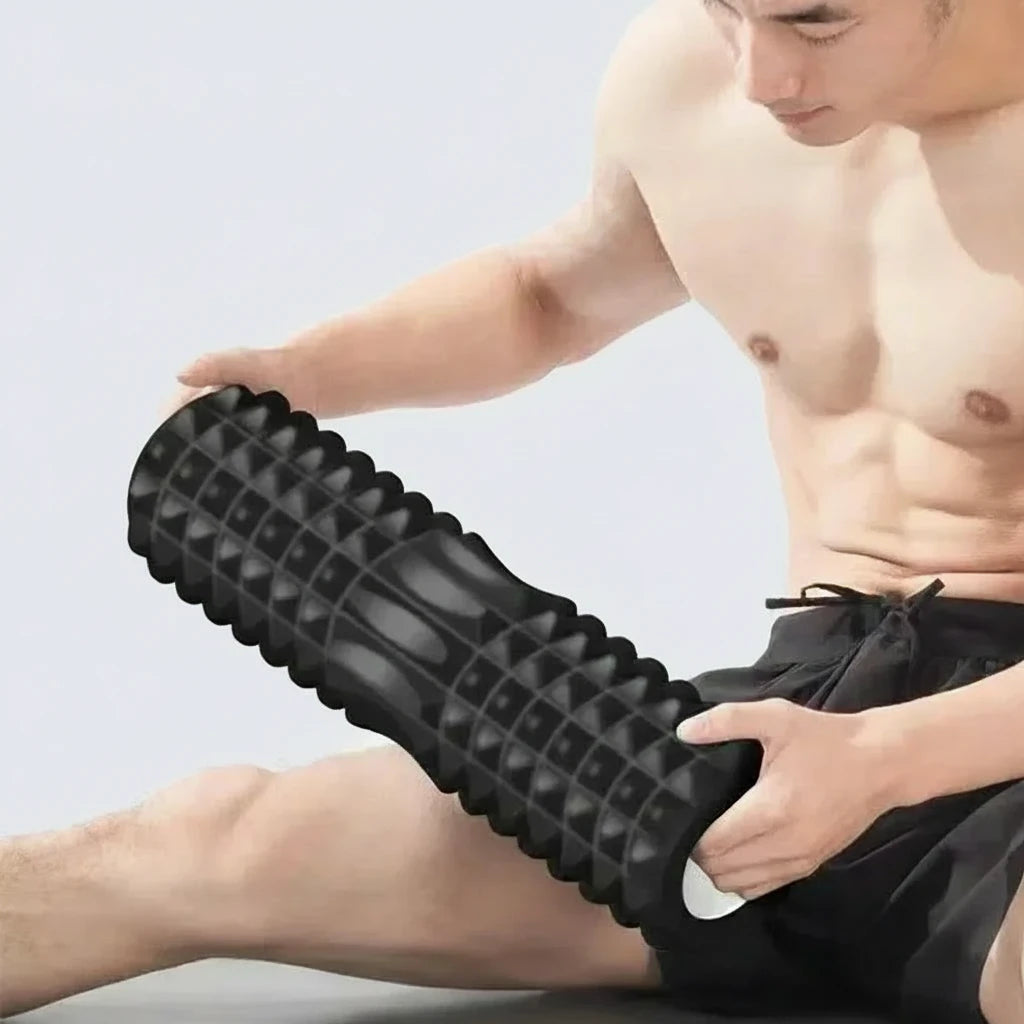 Rouleau de massage en mousse - utilisation jambes