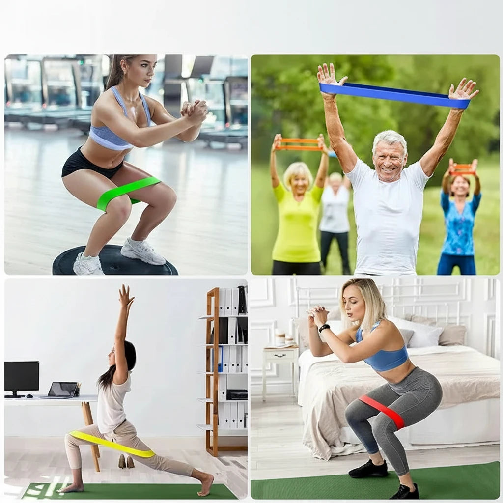 Bandes de Résistance Élastiques - Set Fitness Jambes & Fessiers