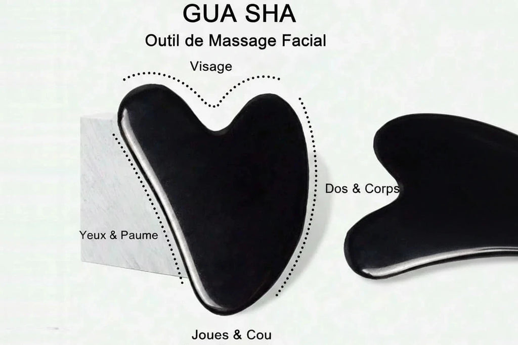 Rouleau de Glace Visage & Plaque Gua Sha - Set Soin du Visage