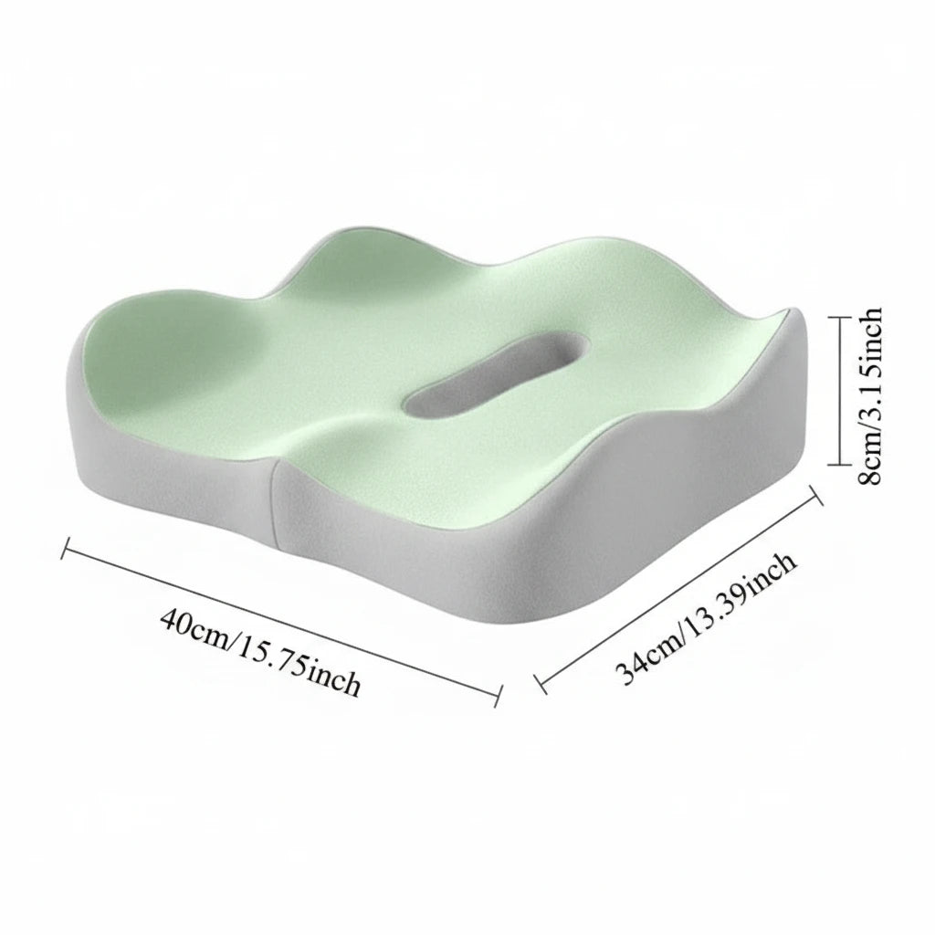 Coussin de Siège en Mousse à Mémoire de Forme - Support Ergonomique 3D